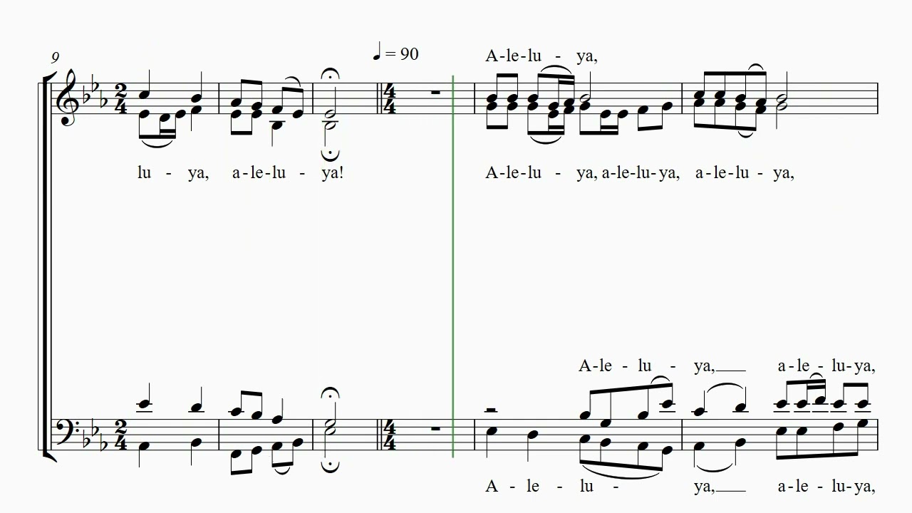 Aleluya (Tertio Millenio Adviente) Soprano study