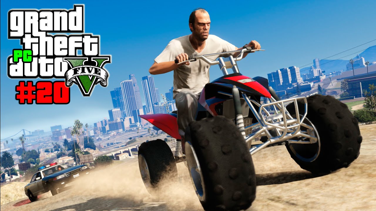 GTA V (PC) #20 | Trevor a Enguia em mega fuga a policia