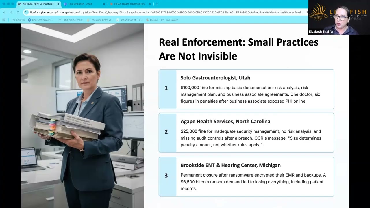 HIPAA New rule 3 5 26 Elizabeth Shaffer Lionfish