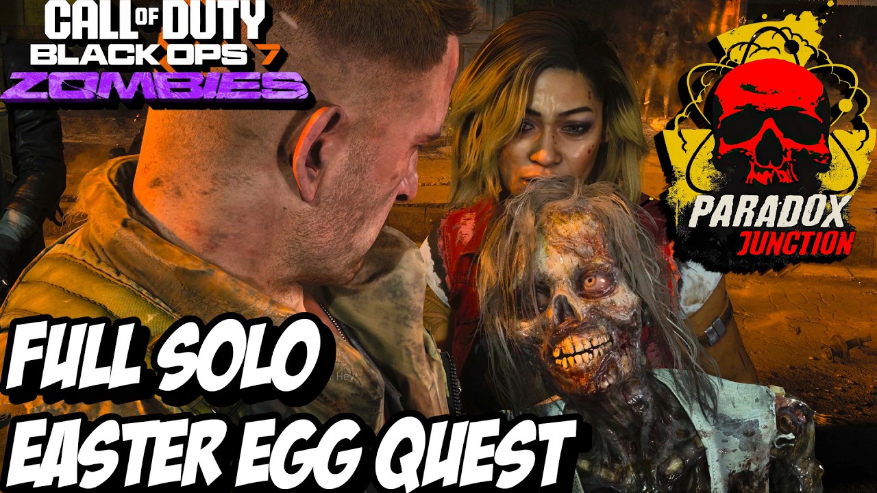 PARADOX JUNCTION FULL SOLO MAIN QUEST EASTER EGG PLAYTHROUGH | COD BLACK OPS 7: ZOMBIES Gameplay