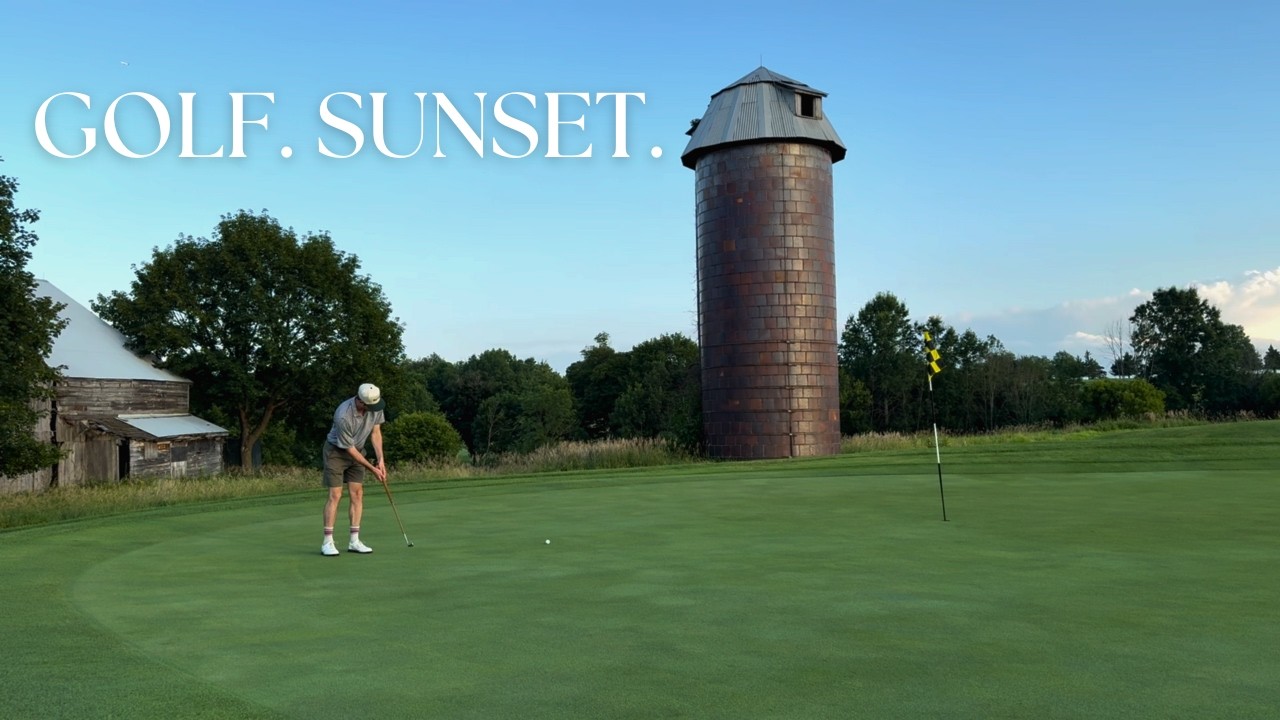 25 Minutes of Just Golf | Sunset Round at Neshanic Valley (Hickory Clubs)