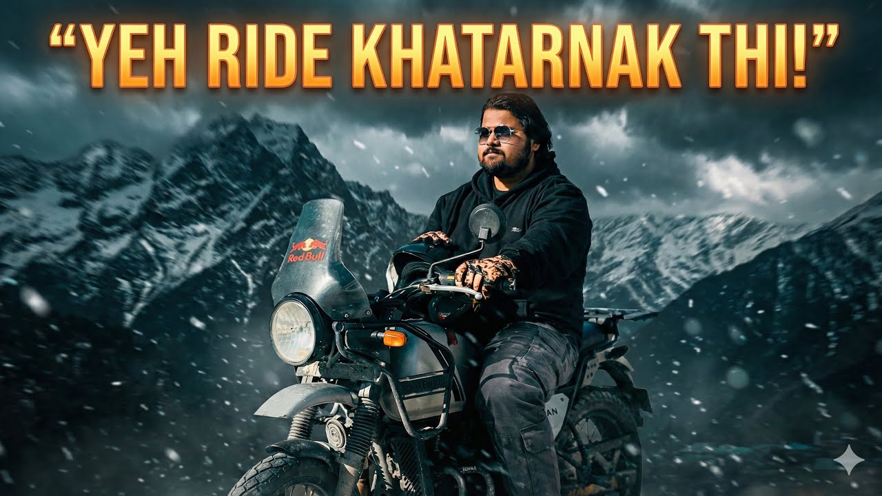  Royal Enfield Himalayan 411 in Snow | Solang Valley Day 2 | Faishal Naushad Vlogs 