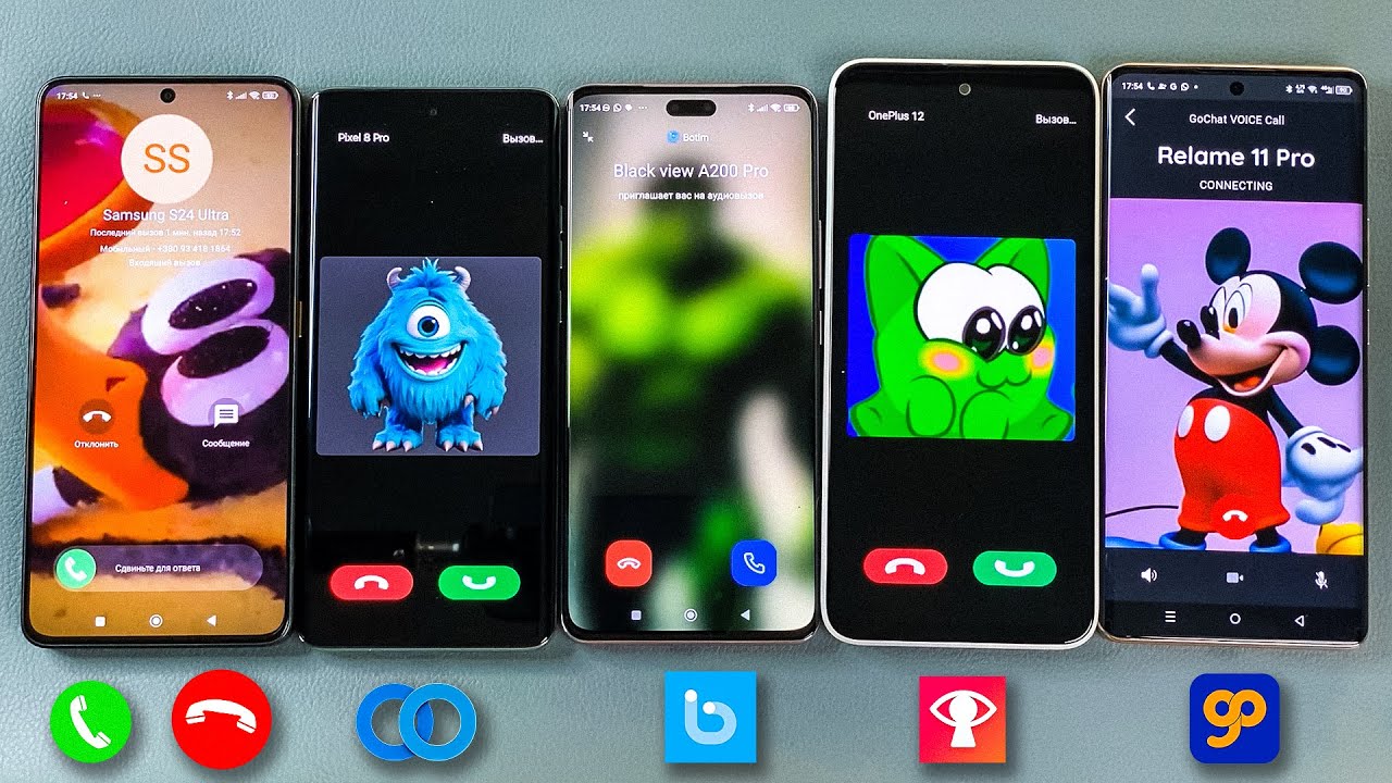 GoChat, Botim, Skred, Twinme & Incoming Call Poco X6 Pro + Moto + HTC U23 + Infinix Z30 + Xiaomi 13