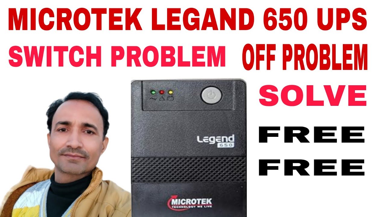 Microtek legend 650 ups off problem and switch problem solved