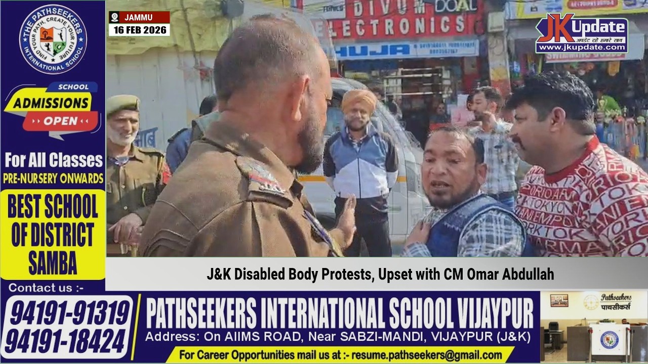 J&K Disabled Body Protests, Upset with CM Omar Abdullah