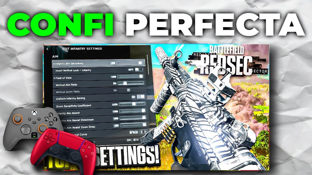 La MEJOR CONFIGURACI&Oacute;N y SENSIBILIDAD para BATTLEFIELD REDSEC en MANDO!👑 (XBOX\PS5\PC)