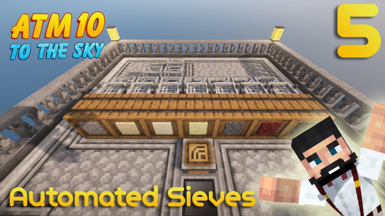 Insane Mob Farm and Max Fortune Sieve Automation - ATM10 To The Sky (5)