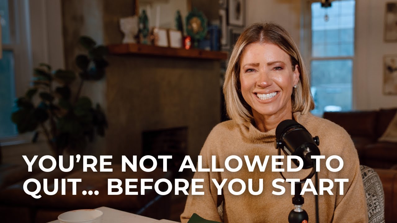 You're Not Allowed To Quit... Before You Even Start