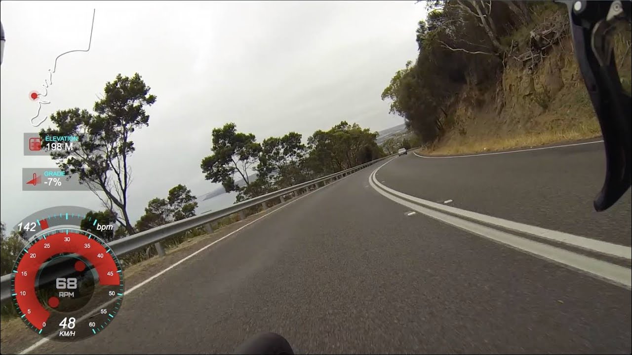 Arthurs Seat Decent on Road Bike