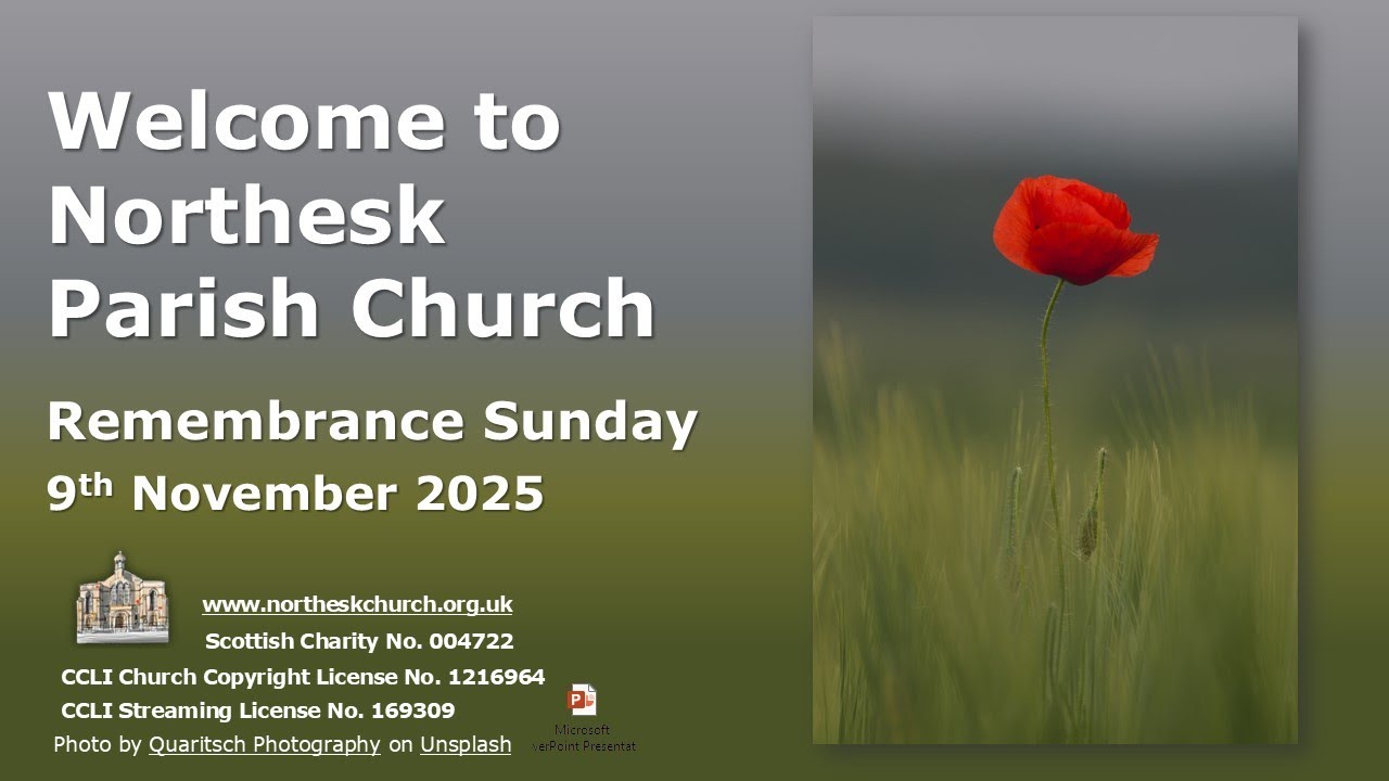 Remembrance Service at Northesk Parish Church 9th November 2025