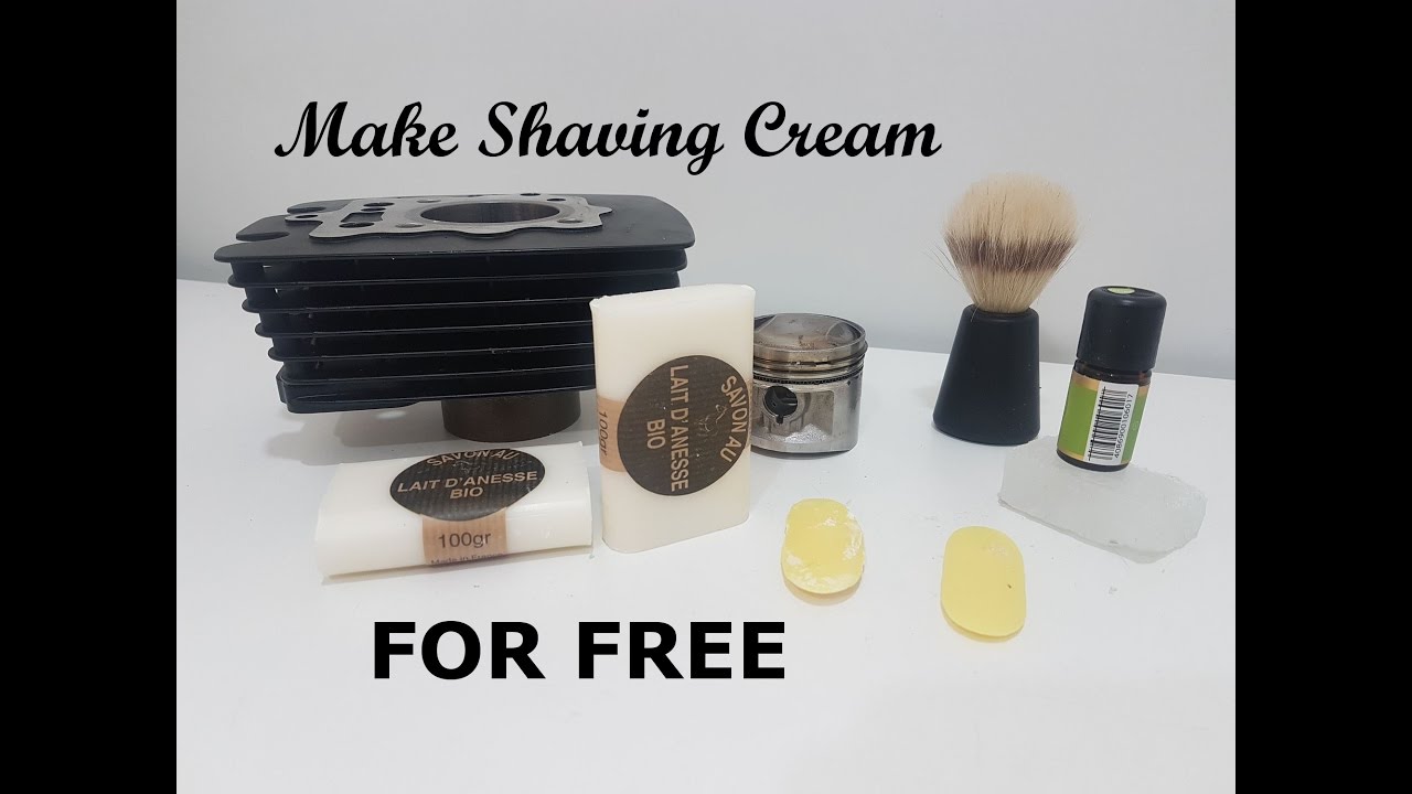 How To Make Your Own Natural Shaving Soap/Cream. For FREE