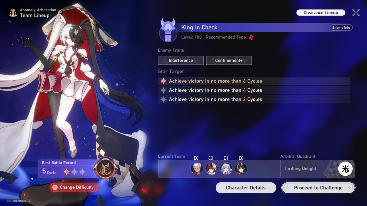 Low spender struggle to get 1 star in Anomaly Arbitration