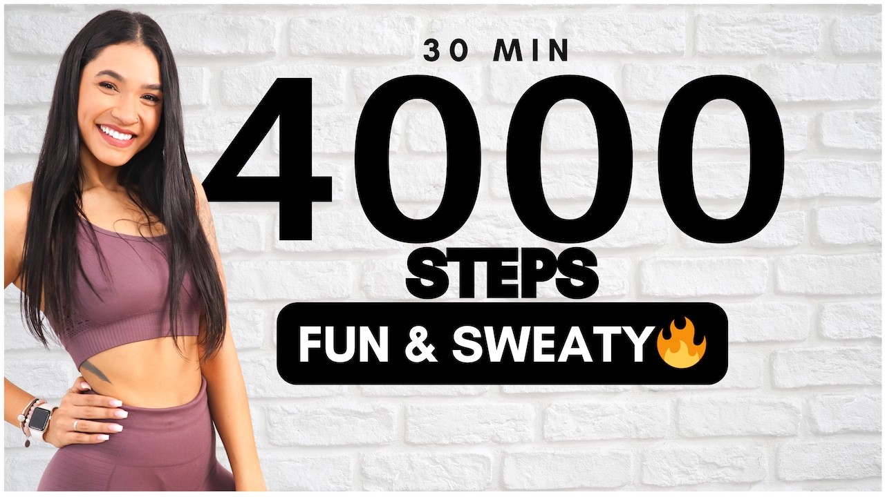 4000 Steps Walking Workout At Home | Happy Fun/ Sweaty Walking | Calorie Killer