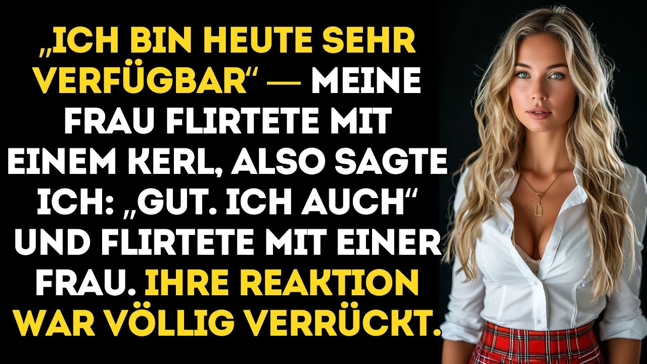 «Ich bin heute seeehr verfügbar» – flirtete sie.Also sagte ich: „Gut. Ich auch.“…und flirtete mit..