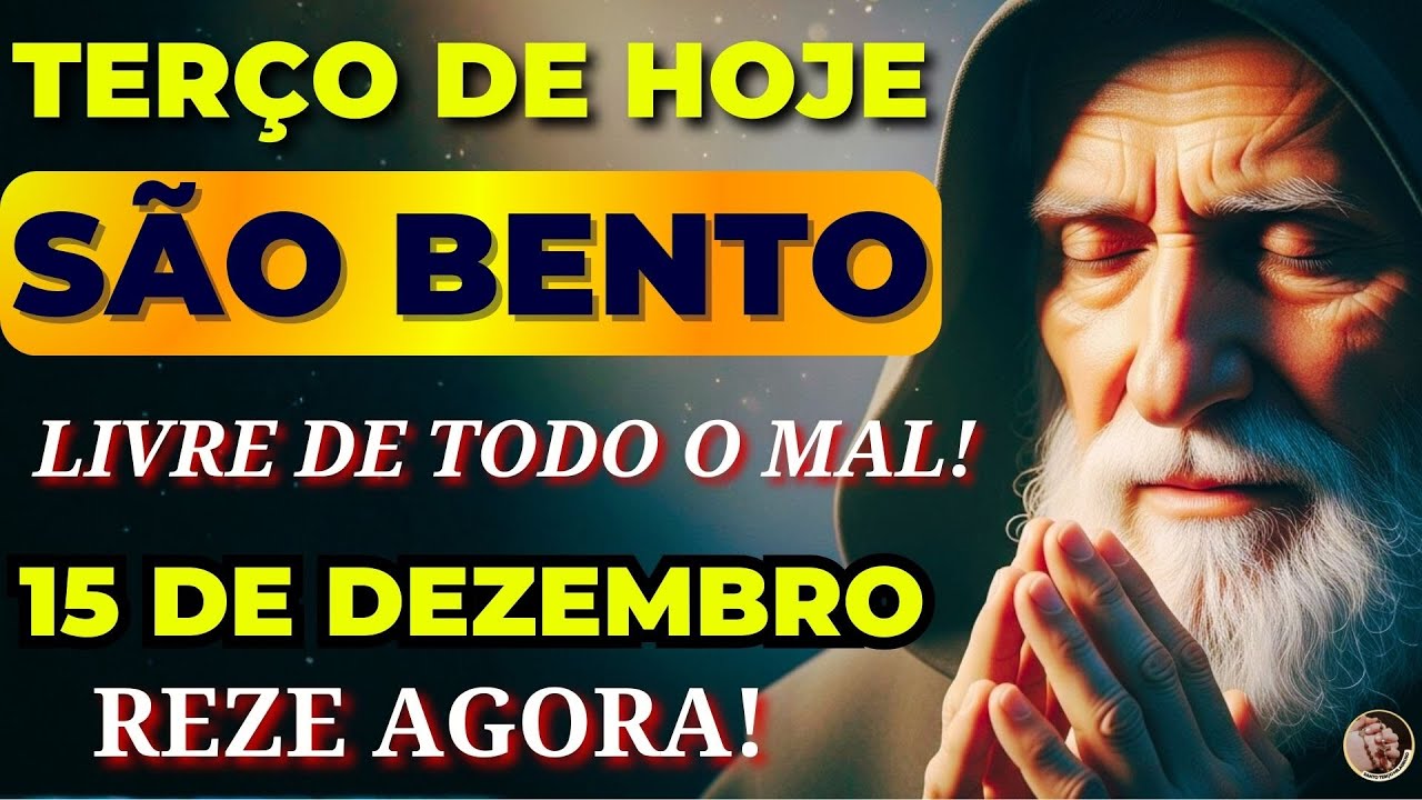 📿Terço de SÃO BENTO e a SANTA CRUZ faz QUEBRAR CORRENTES e LIBERTAR de TODO o MAL!