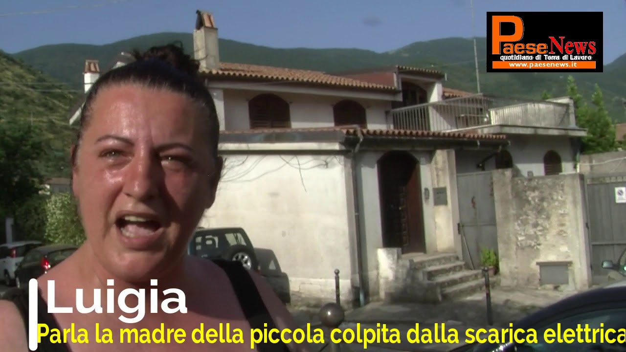 piedimonte matese bimba colpita da corrente