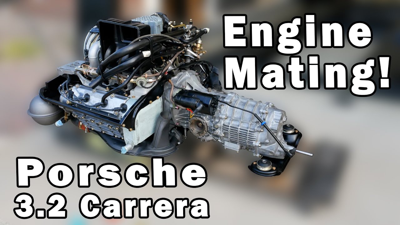 Budget eBay Porsche 3.2 Carrera Project Car! #24 - Transmission-Engine Mating and Mail Time!