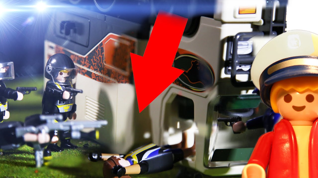SEK POLIZEI EINSATZ LEGT GANGSTER HANDSCHELLEN AN-Playmobil Verfolgungsjagd Matz der Meisterdetektiv