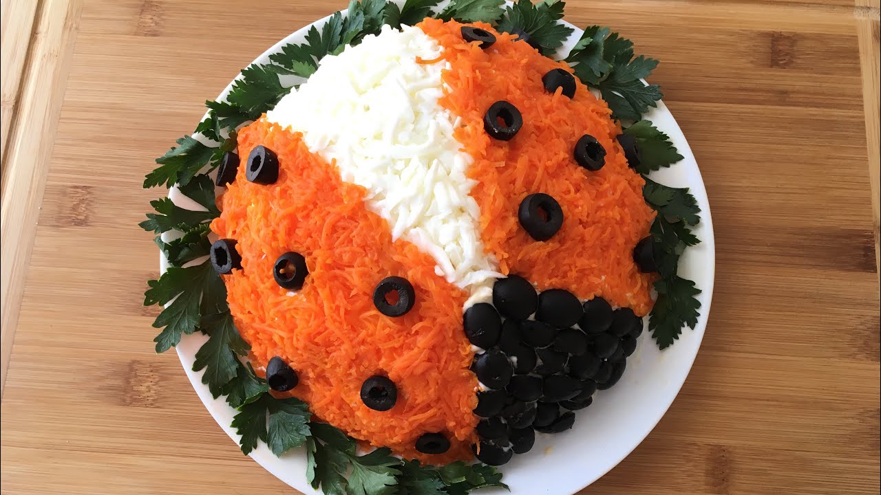 Bayram süfrelerinizin bezeyi olacaq möhteşem PARABÜZEN🐞salatı.  UĞUR BÖCEYİ🐞 salatası.