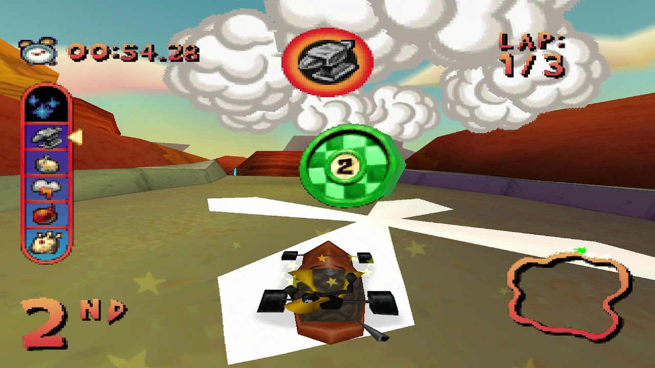 [PS1] Looney Tunes Racing - Championship: Rascal - Daffy Duck