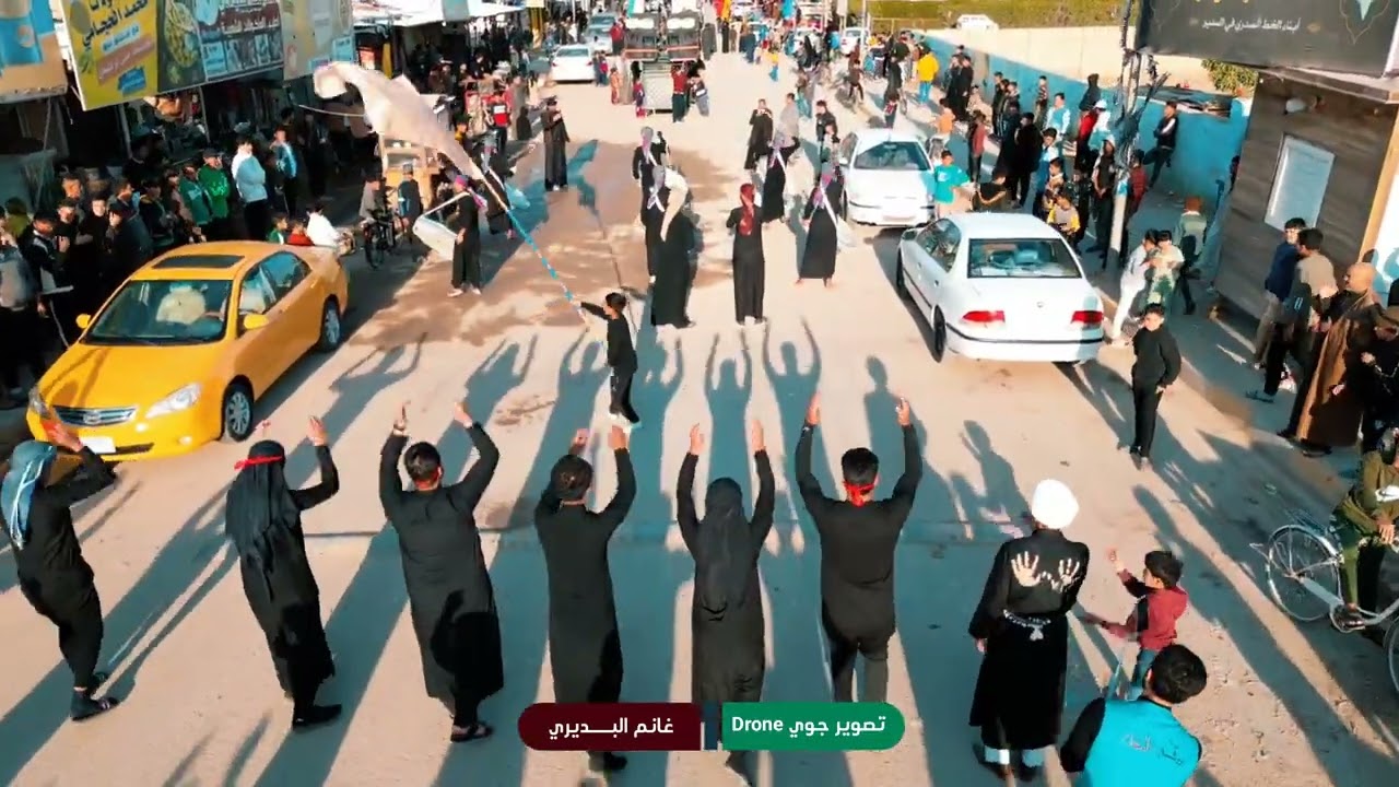 تصوير جوي وفاة السيدة زينب ع في قضاء السدير مشاهد عالية الدقة 4k