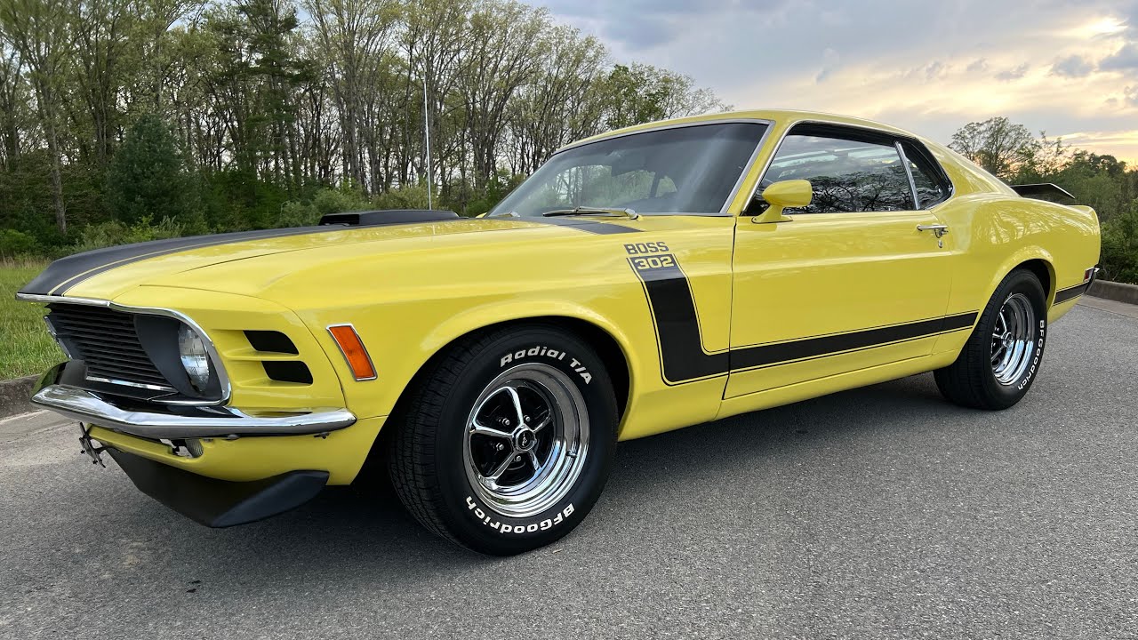 Ford Mustang Boss 302 1970 года выпуска. Номера совпадают. Восстановлены!