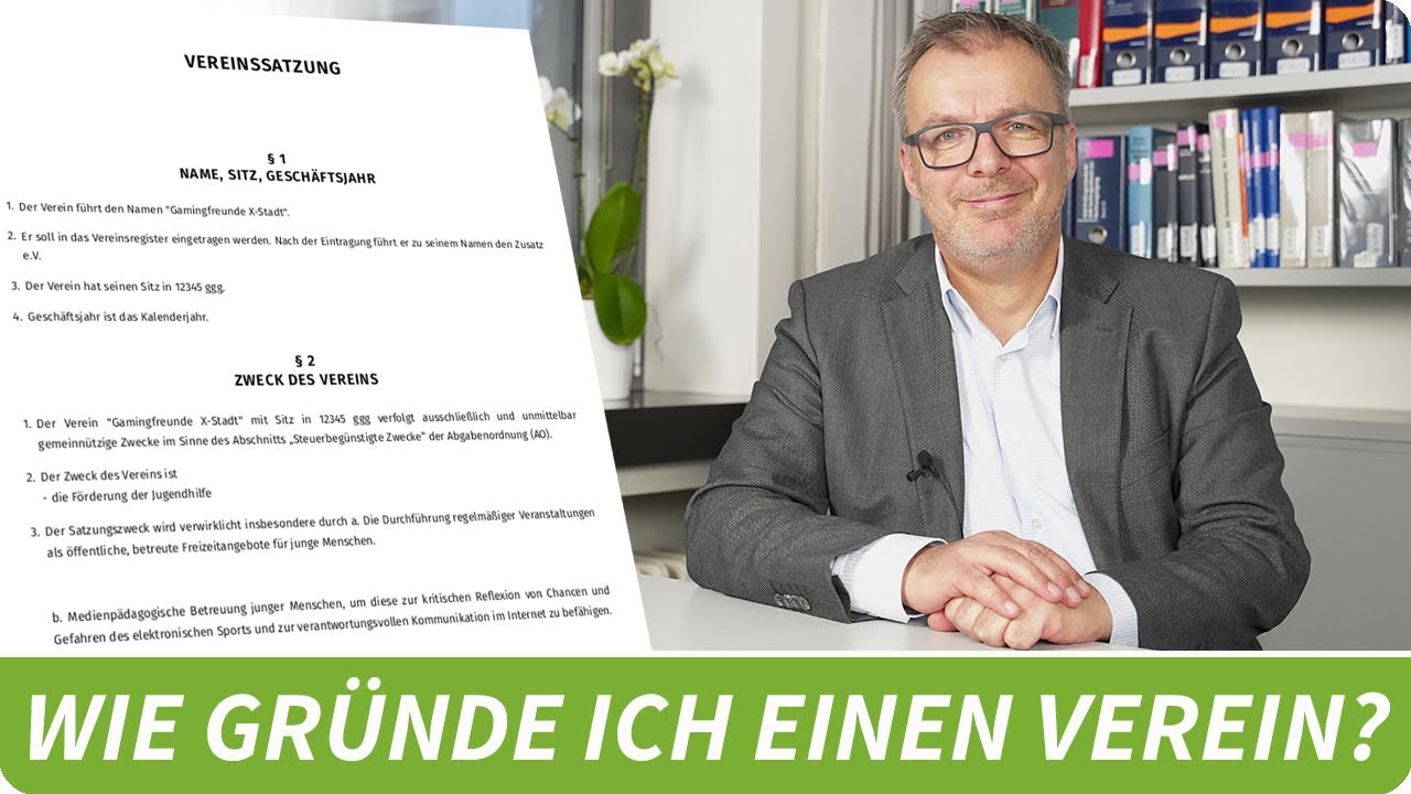 Wie gr&uuml;nde ich einen Verein?