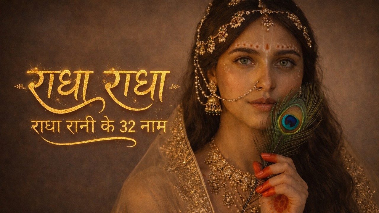 If You Love Krishna, You Must Listen to These 32 Names of Radha Rani ❤️🌸 #jaishreekrishna