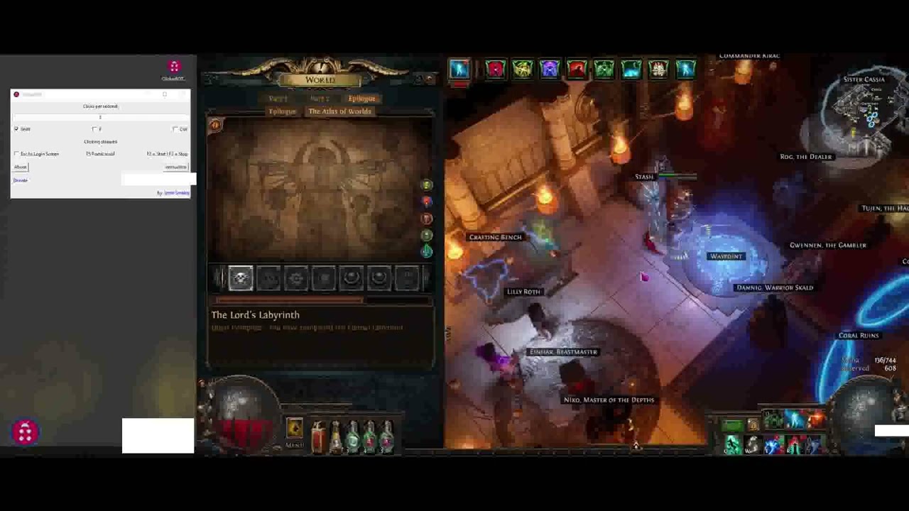 Path of Exile Multitool / Clicker BOT free
