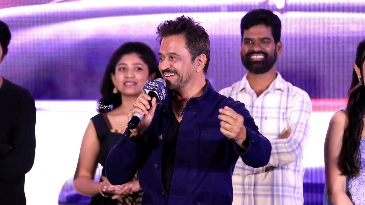 Actor Arjun Sarja Emotional Speech @ #SeethaPayanam Pre-Release Event