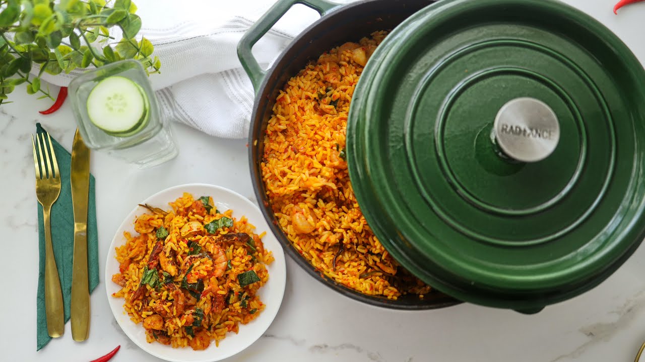 NATIVE JOLLOF RICE - (Irresistible Seafood Native Jollof Rice! )