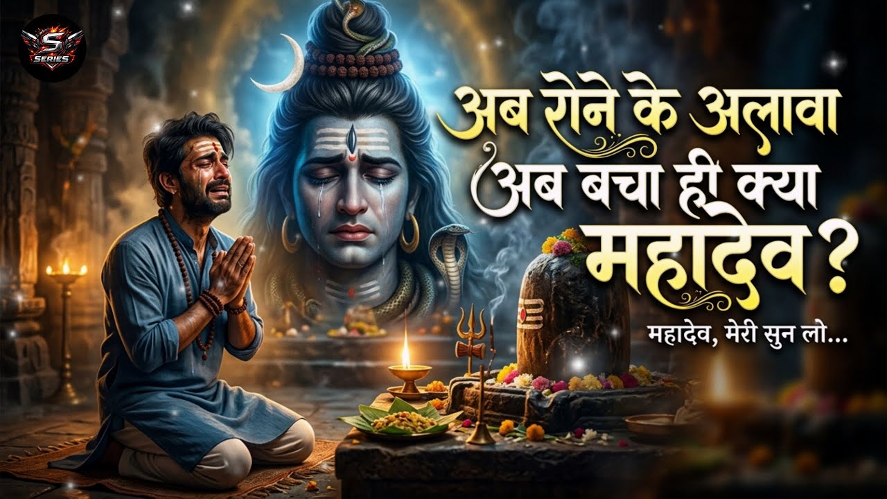 अब रोने😭के अलावा अब बचा ही क्या 🔱महादेव🙏| Heart Touching 💔Mahadev Bhajan|2026| Powered By S Serise