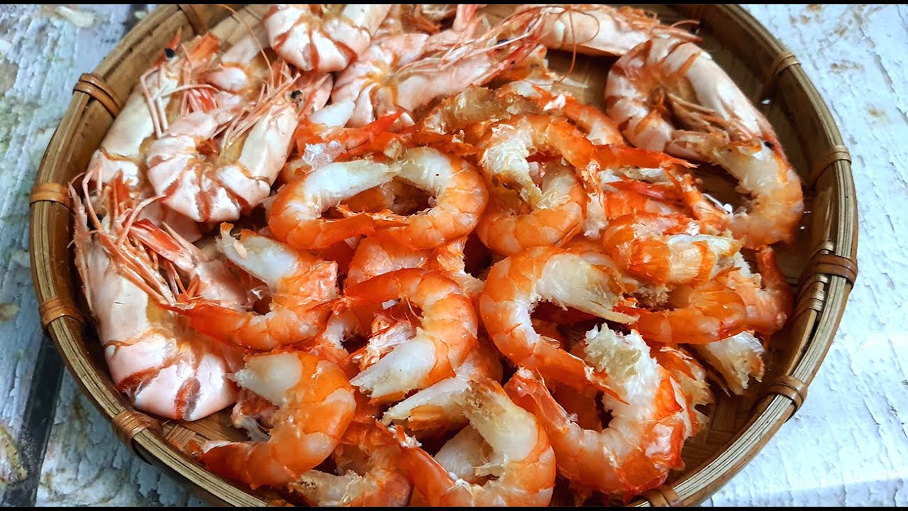 TÔM KHÔ l Công thức làm Tôm khô mới ngon hấp dẫn, bí quyết bóc vỏ tôm nhanh lẹ