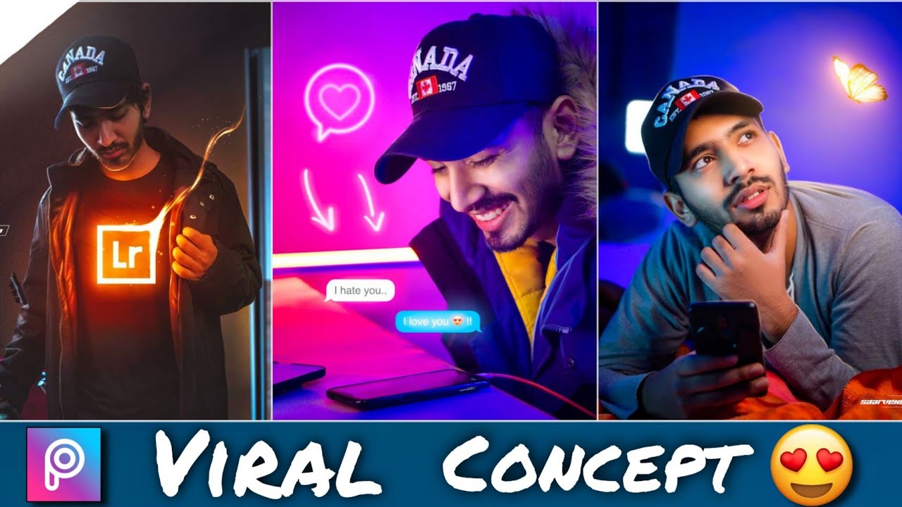 Saarvendra Photo Editing In PicsArt || Saarvendra Neon Photo Editing || Saarvendra Editing