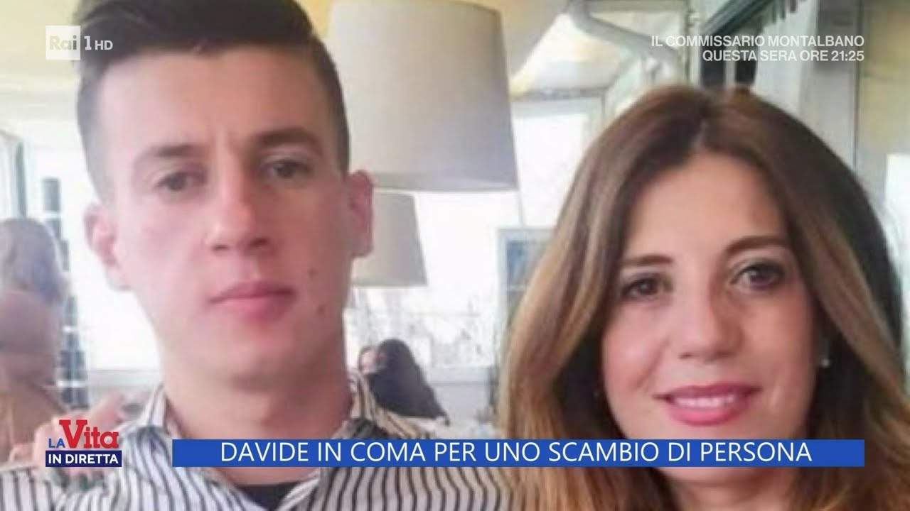 Davide in coma per uno scambio di persona - La vita in diretta 28/09/2022