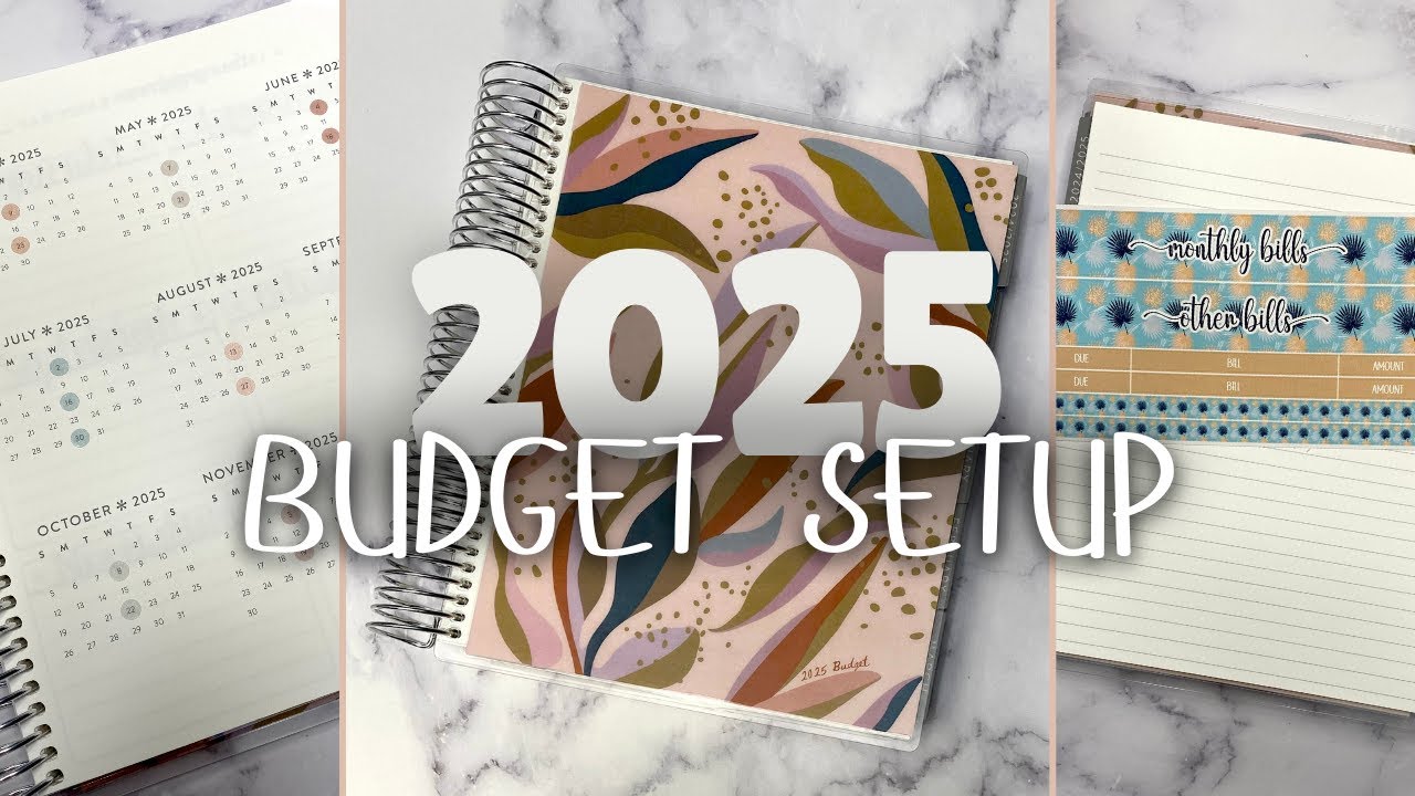 2025 Budget Planner Setup | Erin Condren Monthly Planner | Kaycee Leigh Design