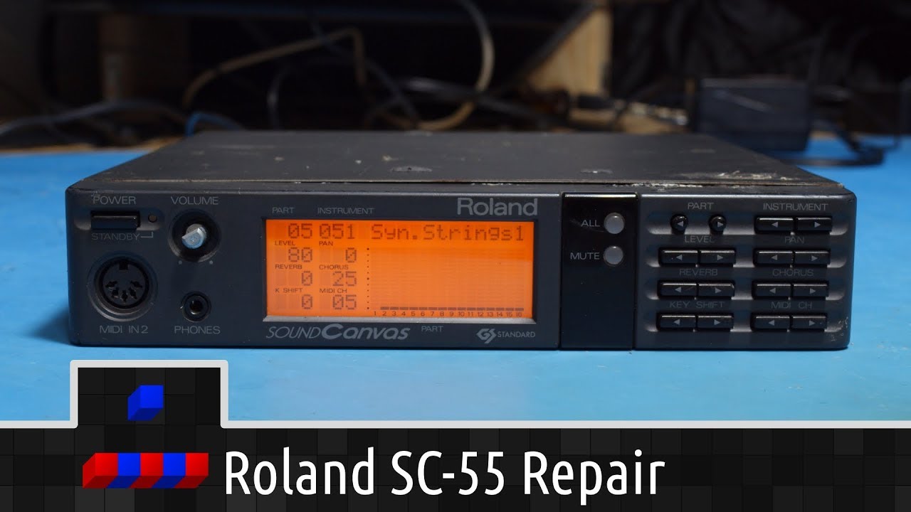 Roland SC-55 Repair: Front Switches