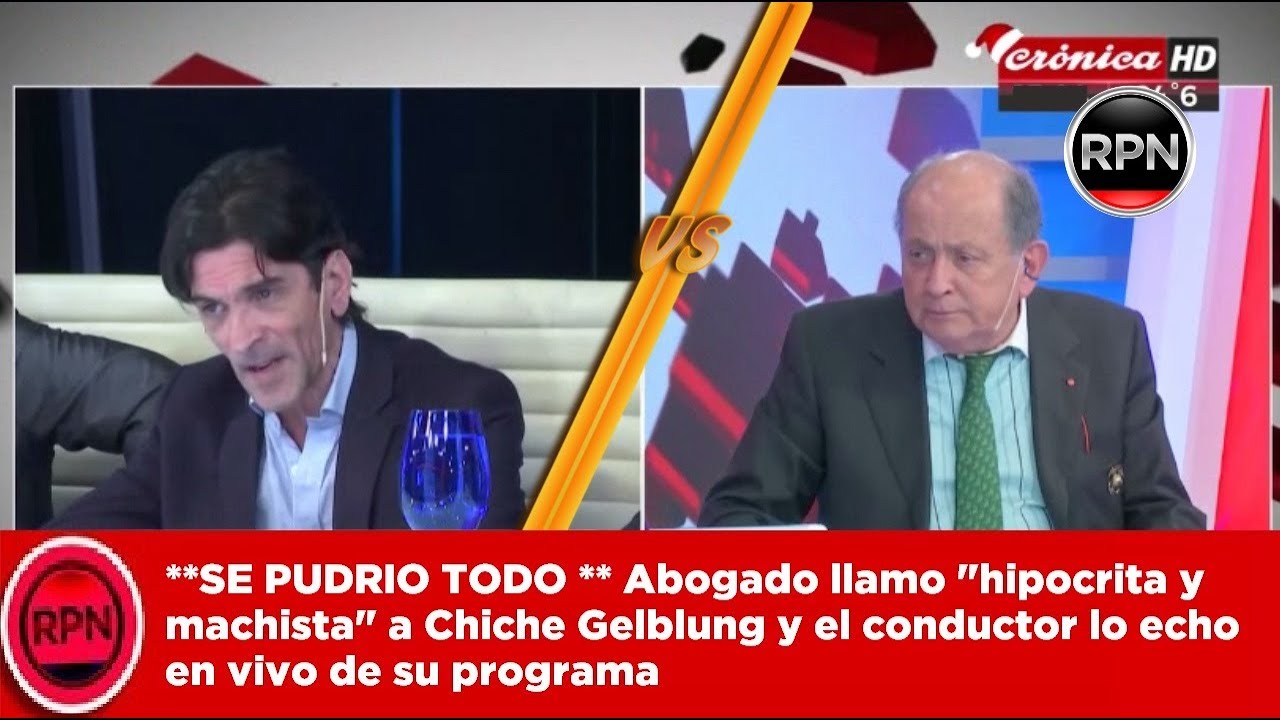 SE PUDRIO TODO: Chiche se cruzo fuertisimo con abogado y el conductor lo echo del programa en vivo
