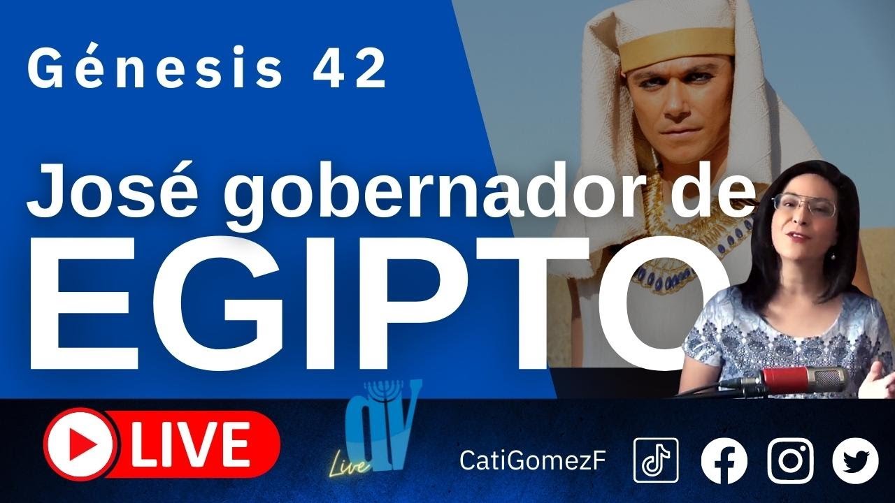 Génesis 42  (EN VIVO)  [José GOBERNADOR de Egipto]  🤴🏾 José SALVA a sus hermanos