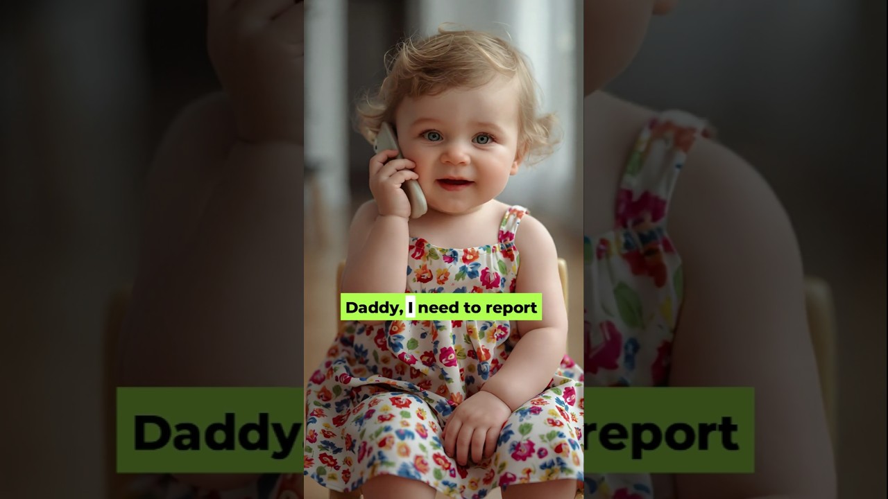 Baby Complains to Daddy About Mommy #englishlearningclass #speakingpractice