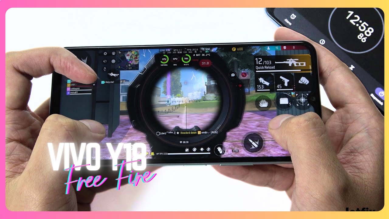 Vivo Y18 Free Fire Gaming test | Helio G85, 90Hz Display