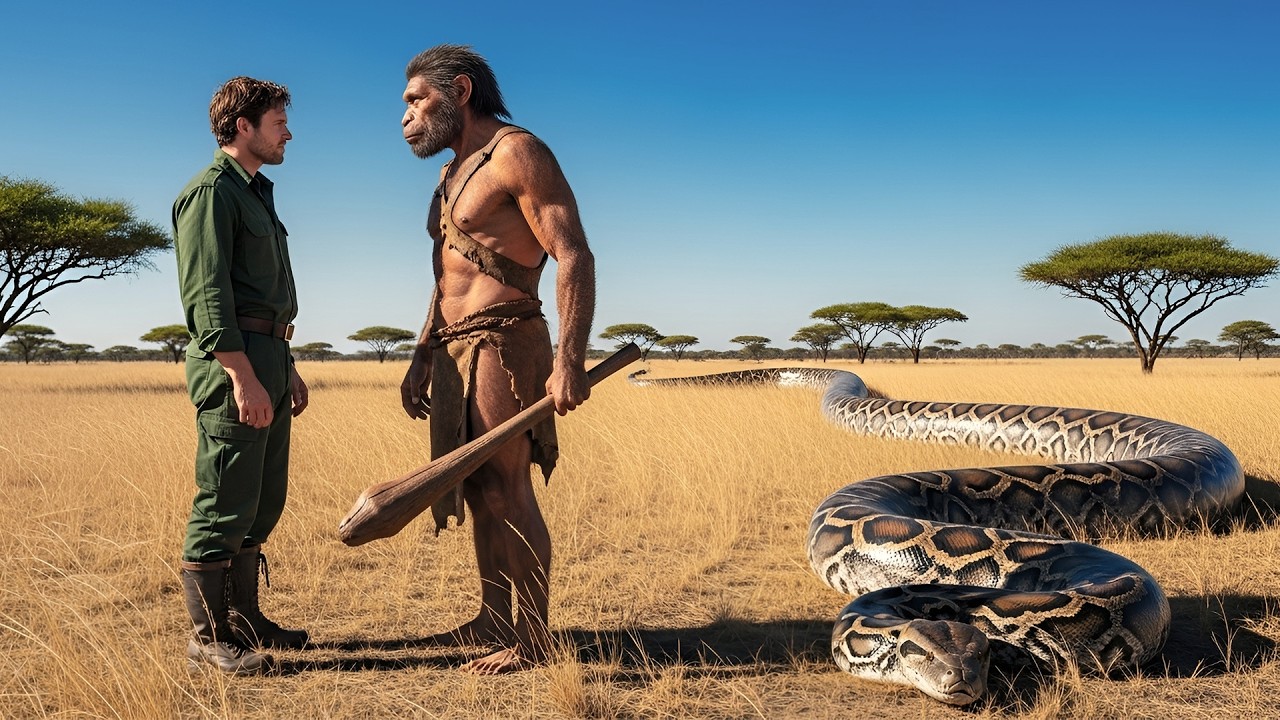 Life 2.4 Million Years Ago | Prehistoric Human Saves Stranger from Giant Python