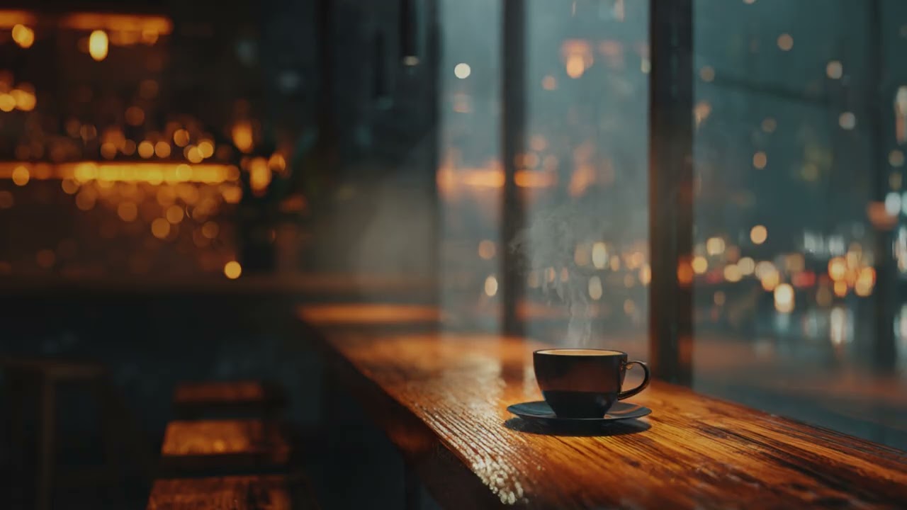 Smooth Jazz Night Cafe – Relaxing Music for Study & Work 90 Minutes｜夜カフェ作業用BGM