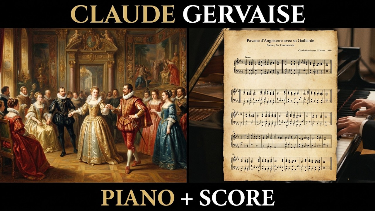 Claude Gervaise - Bransles, Pavanes et Gaillardes - Piano + Partitions