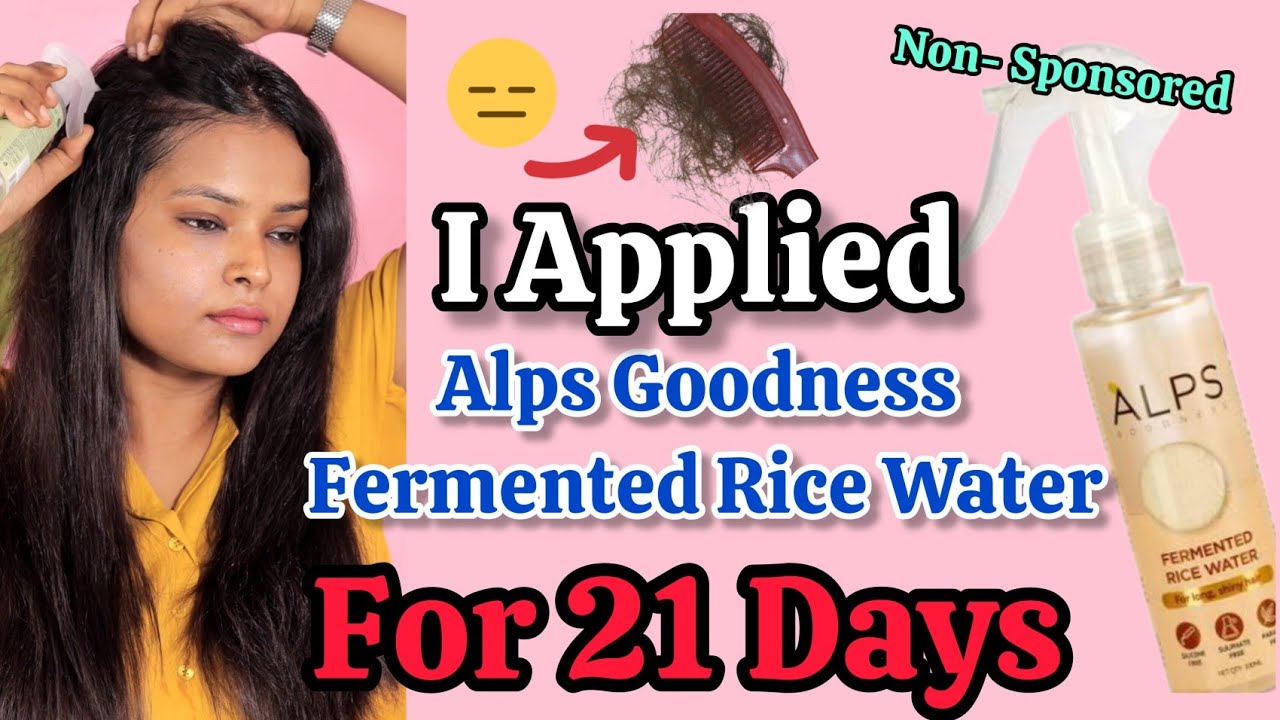 I Applied Alps Goodness Fermented Rice Water | Reality Of Alps Goodness Rice Water | Shinny Roops