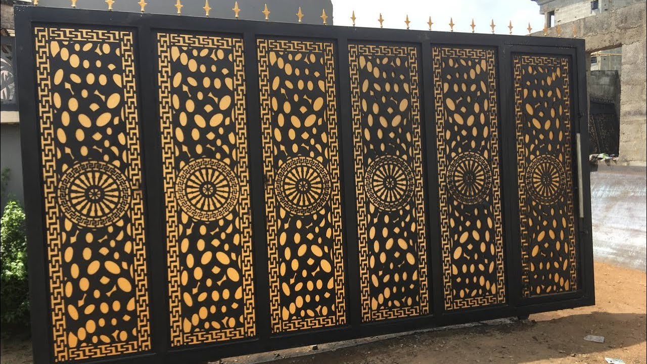 Check Out What It Will Cost You To Get This Beautiful Laser Cut Design Rolling Gates In Lagos State.