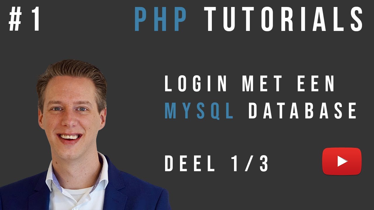 #1 PHP Login met MySQL database (MD5) [Nederlands/Dutch] (Deel 1/3)