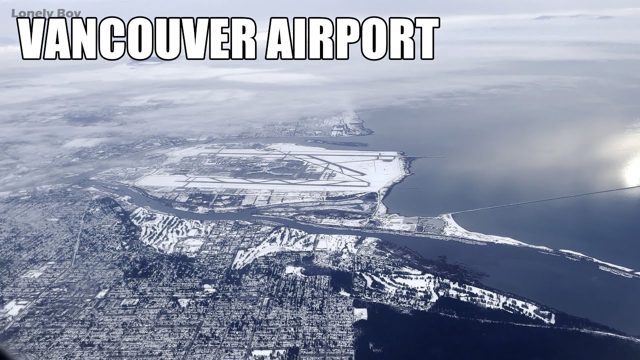 Landing At Vancouver Airport - Snowy Weather