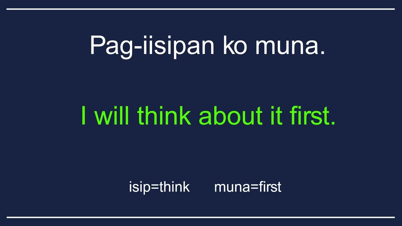 TAGALOG/ENGLISH EASY TO LEARN SENTENCES COMPILATION