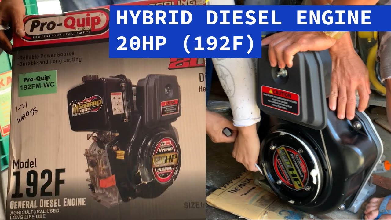 Unboxing and Testing of Pro-Quip Hybrid Diesel Engine 20HP (192F) with Dual Cooling System